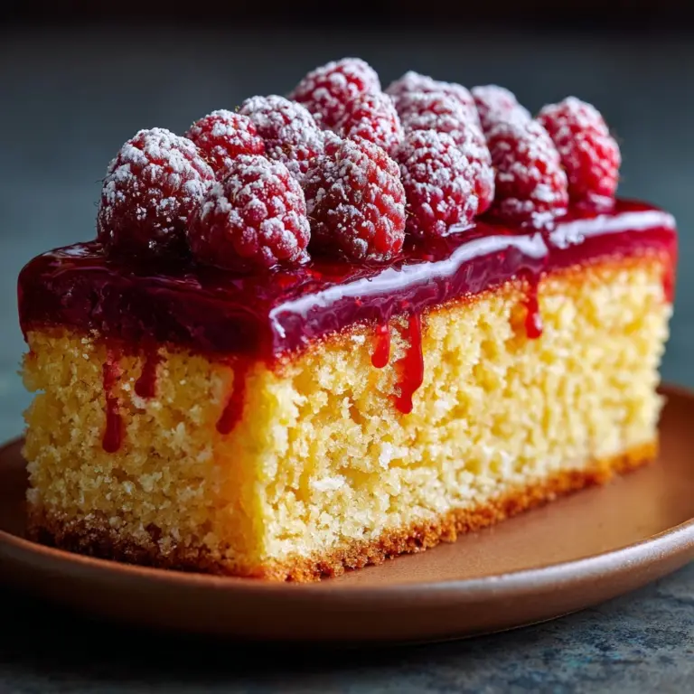 Grilled Sunny Lemon Pound Cake with Raspberries Recipe