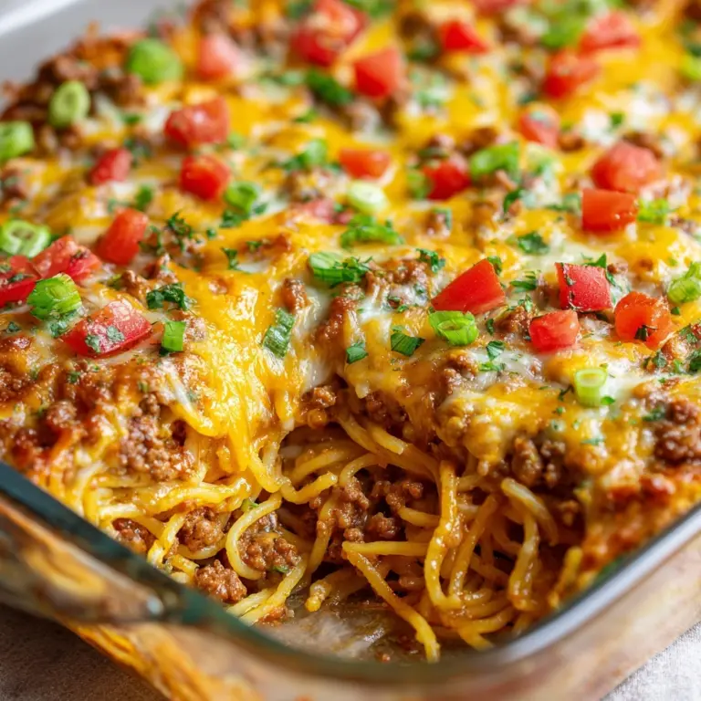 Taco Spaghetti Casserole Recipe