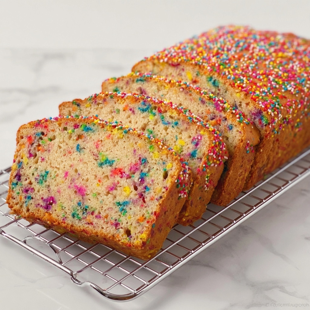 Ice Cream Bread with Sprinkles Recipe - Recipe Image
