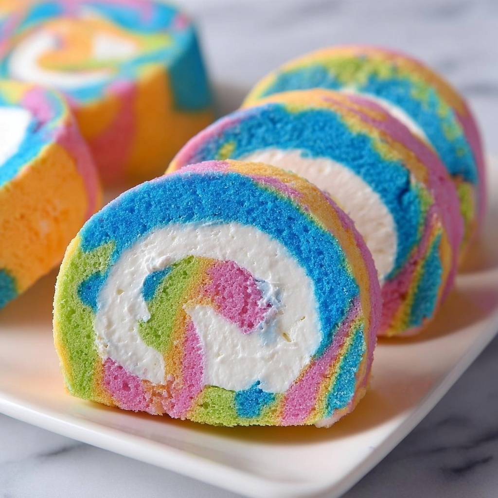 Tie-Dye Pinwheel Cake with Bright Neon Colors Recipe - Recipe Image