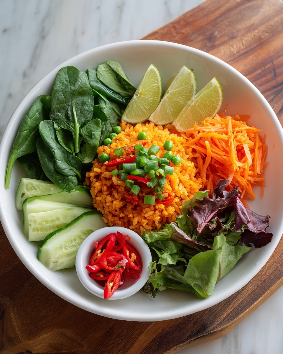 Crispy Rice Salad with Fresh Veggies and Lime Dressing Recipe - Recipe Image