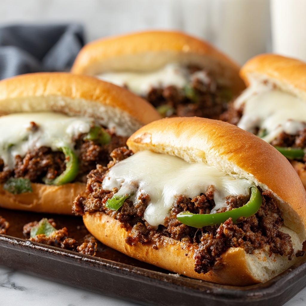 Philly Cheesesteak Sloppy Joes: 30-Minute Melty Sandwiches Recipe - Recipe Image