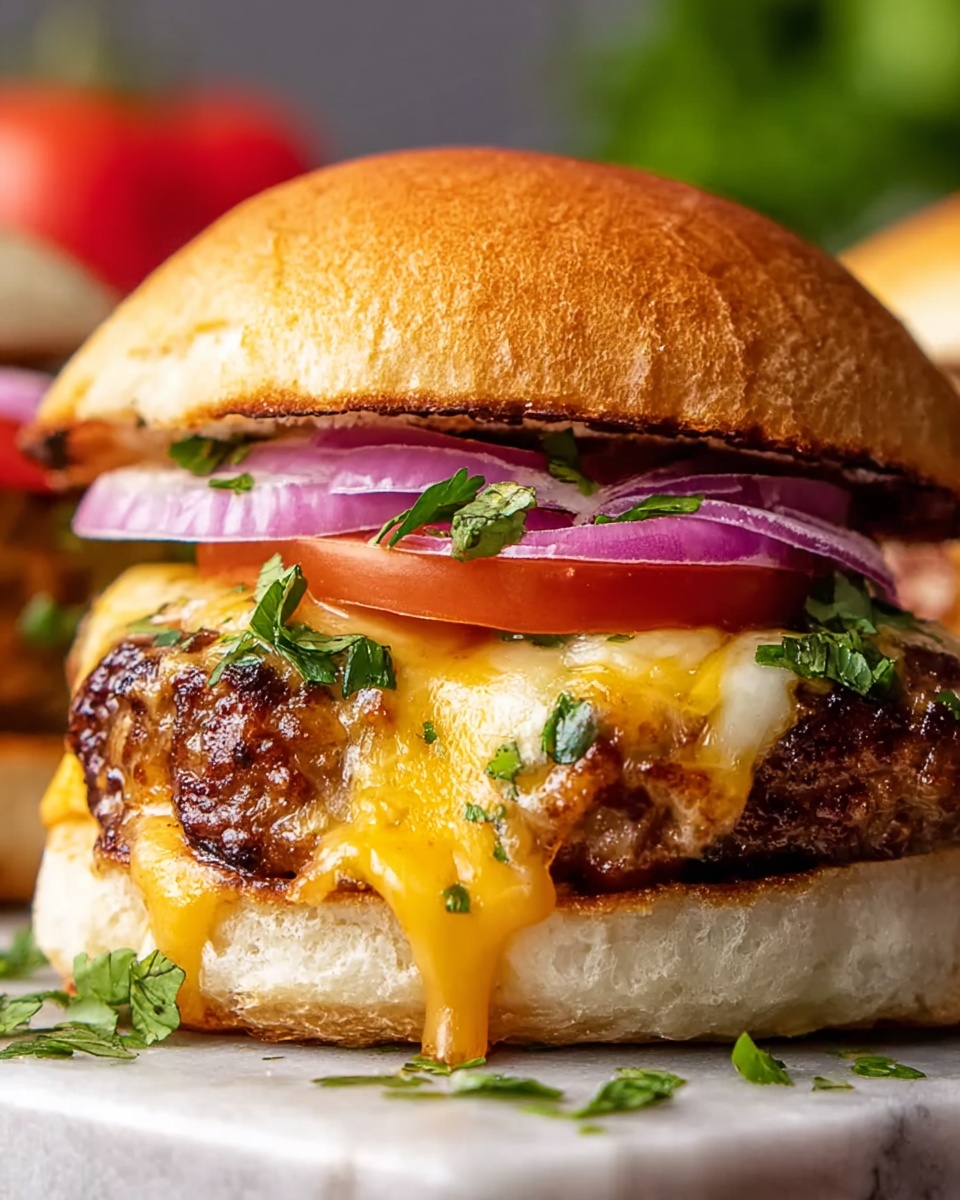 Chipotle Cheddar Chicken Burgers Recipe - Recipe Image