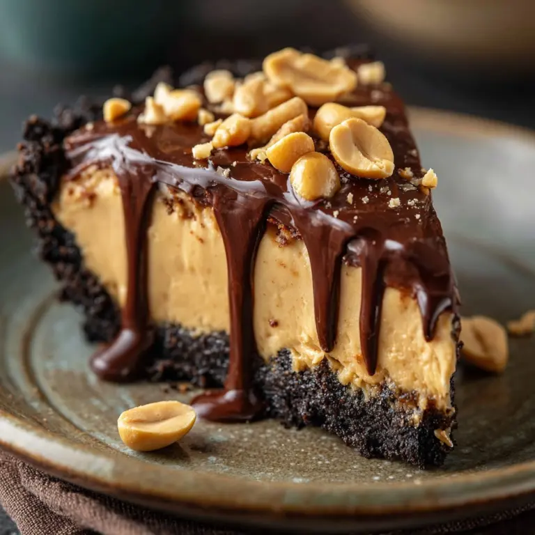 Hot Fudge Peanut Butter Pie Recipe