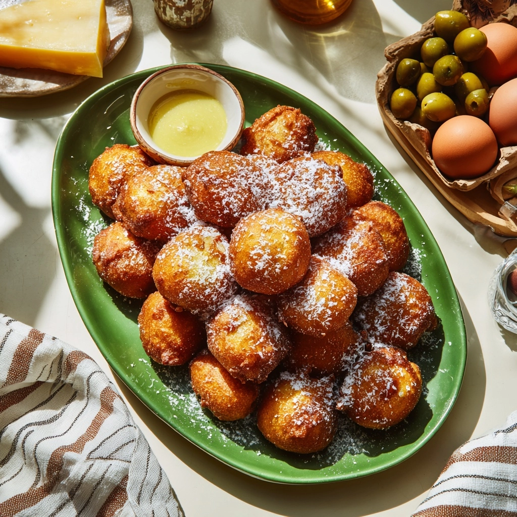 Cheese Stuffed Fried Olives Appetizer Recipe - Recipe Image