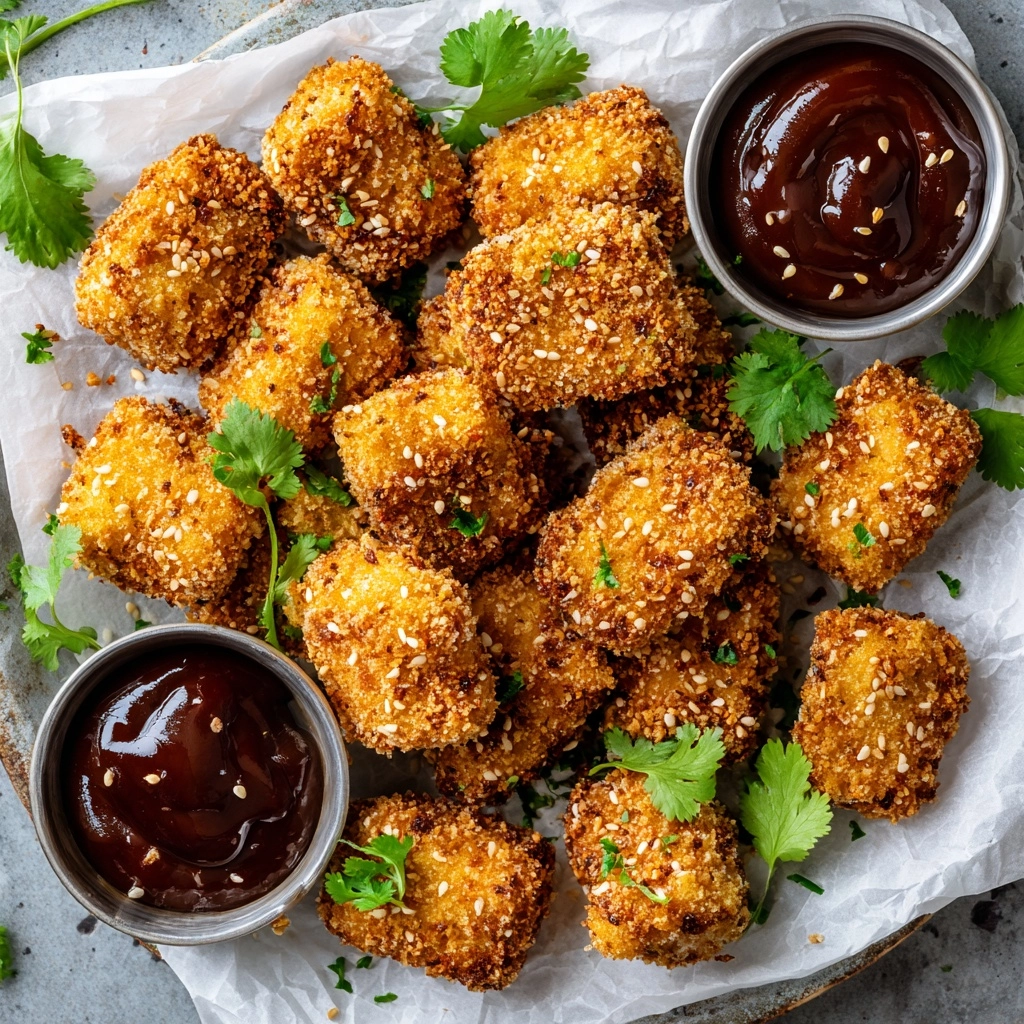 Crispy Chickpea Nuggets with BBQ Sauce Recipe - Recipe Image