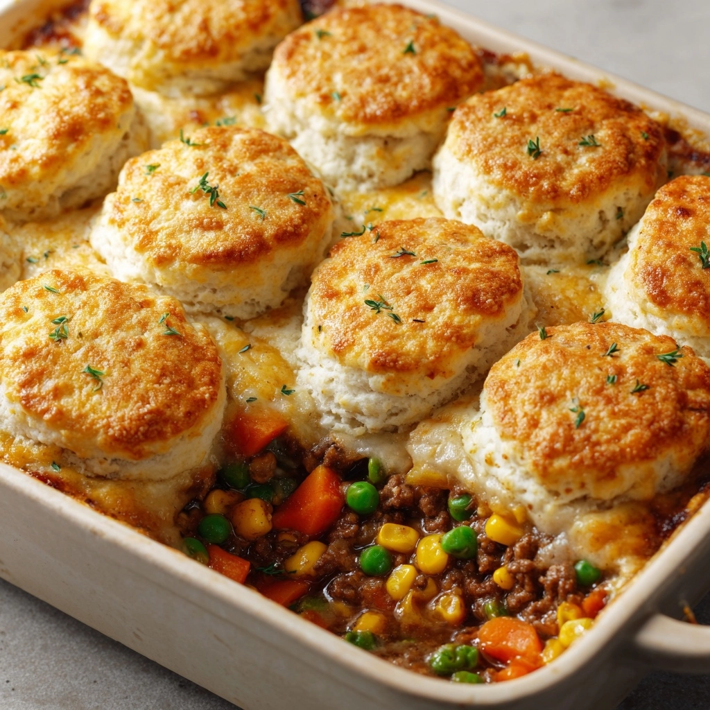 Chicken and Biscuit Casserole Recipe - Recipe Image