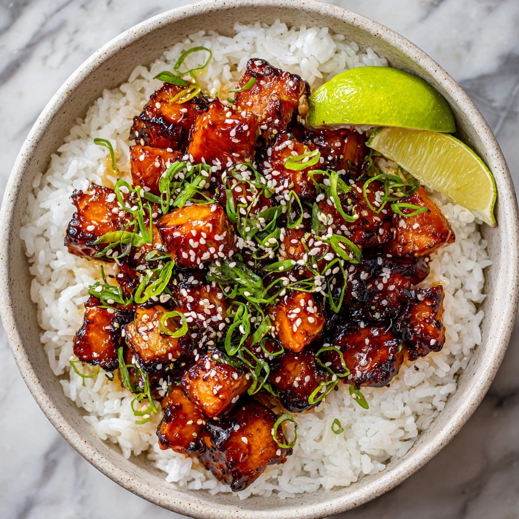 Mouthwatering Honey Garlic Salmon Bites Recipe - Recipe Image