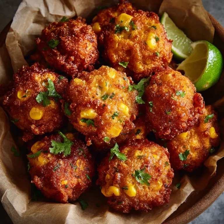Mexican Street Corn Fritters Recipe