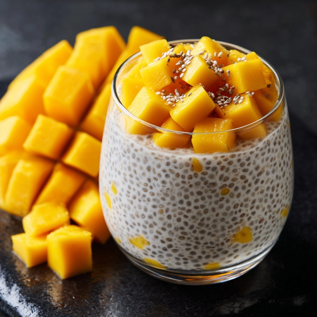 Mango Coconut Overnight Oats Recipe - Recipe Image