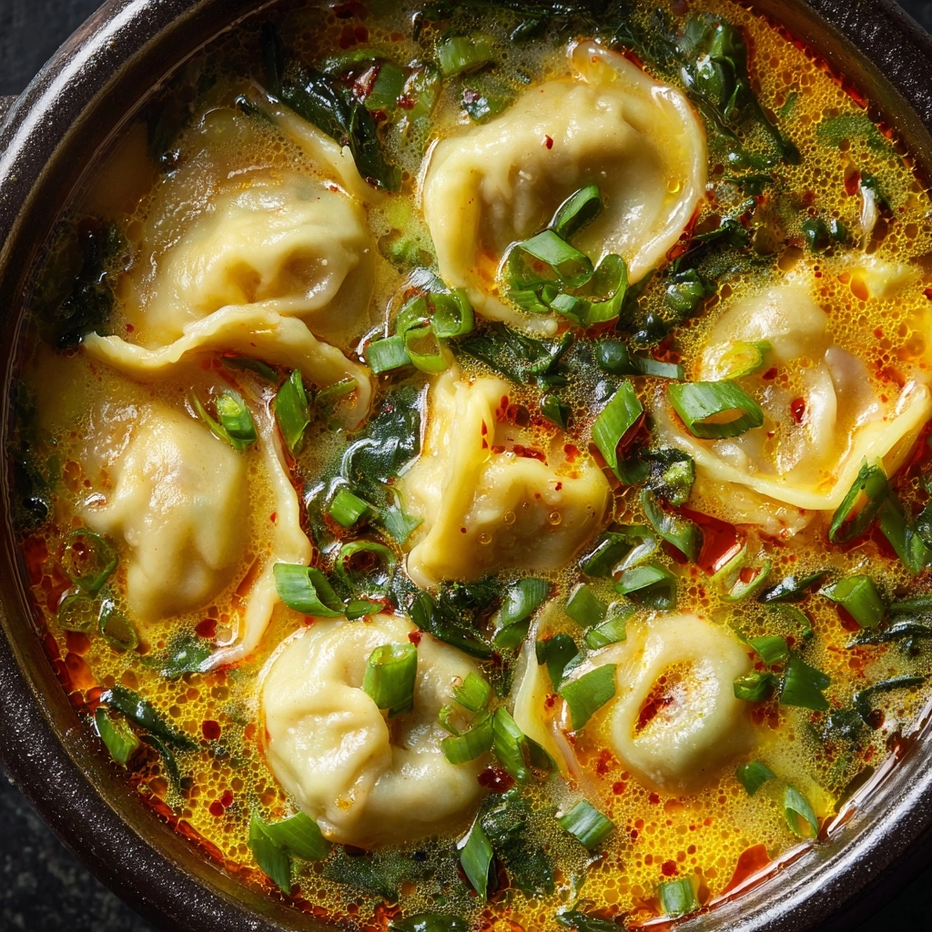 Thai Red Curry Dumpling Soup Recipe - Recipe Image