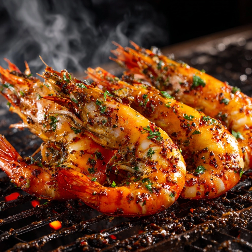 Cajun Garlic Tiger Prawns Recipe - Recipe Image
