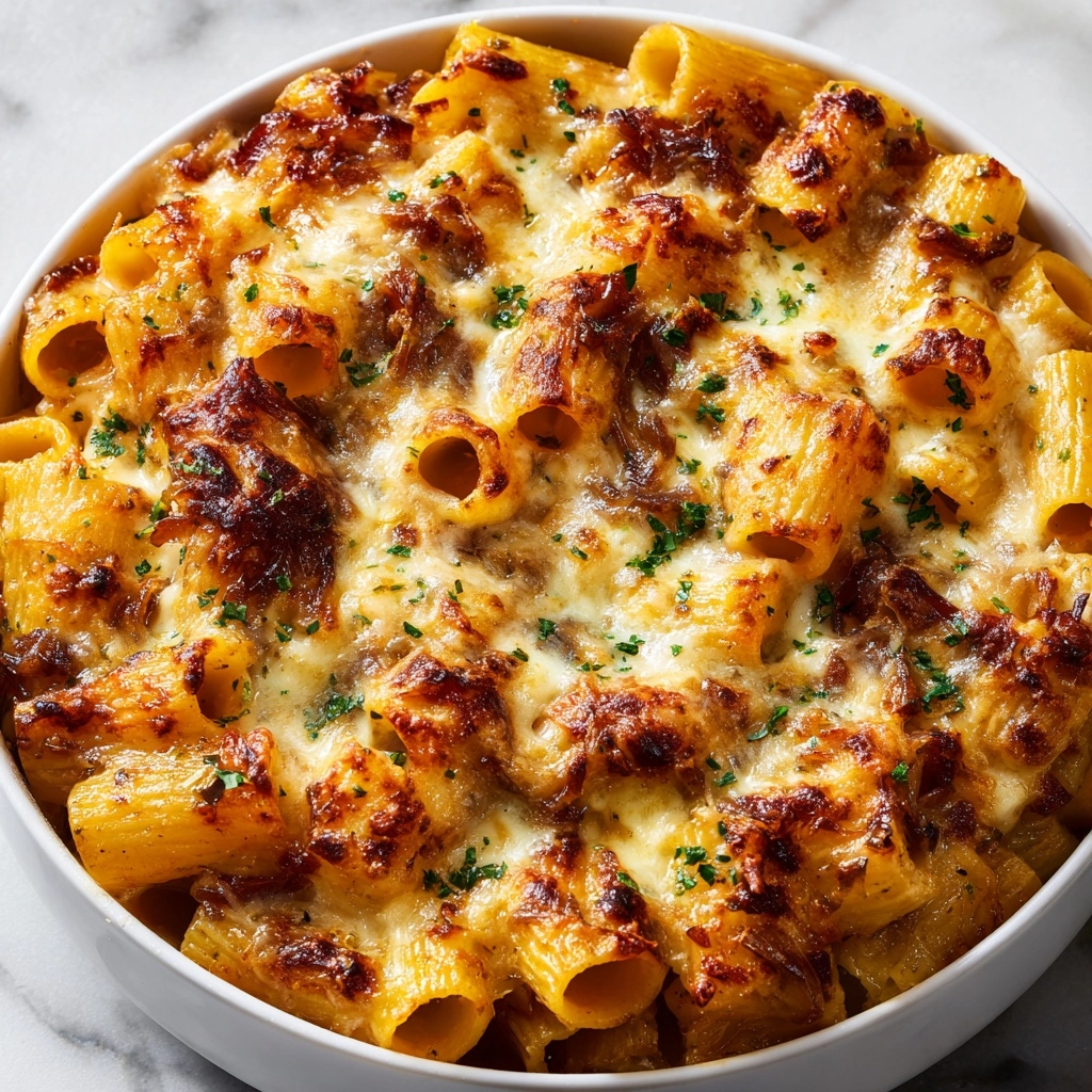 French Onion Pasta Casserole Recipe - Recipe Image