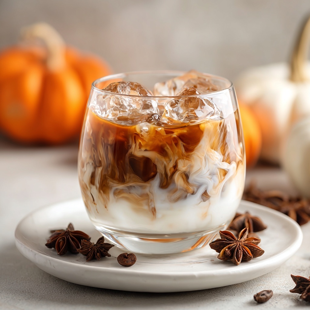 Iced Pumpkin Cream Chai Tea Latte (Starbucks Copycat) Recipe - Recipe Image