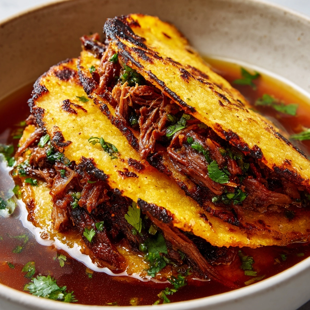 Crockpot Shredded Beef Tacos Recipe - Recipe Image