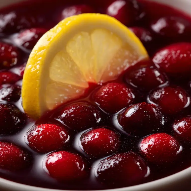 Lemon Kissed Cranberries Recipe