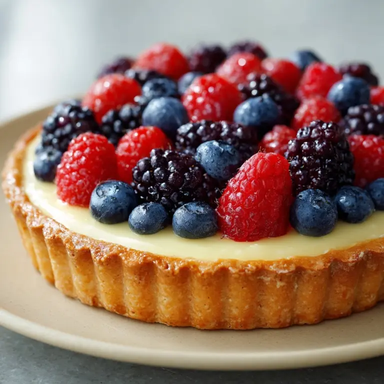 Lemon Berry Tart Recipe
