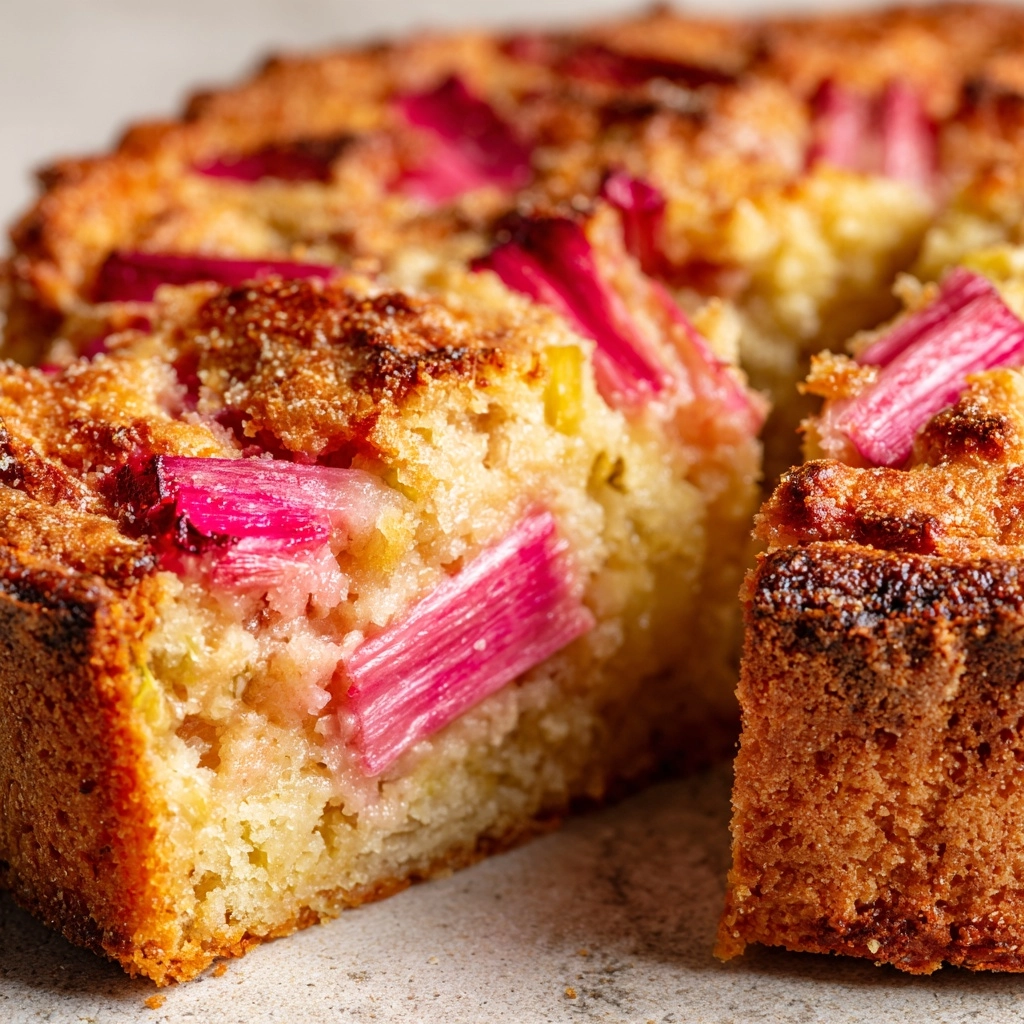 Norwegian Rhubarb Cake Recipe - Recipe Image