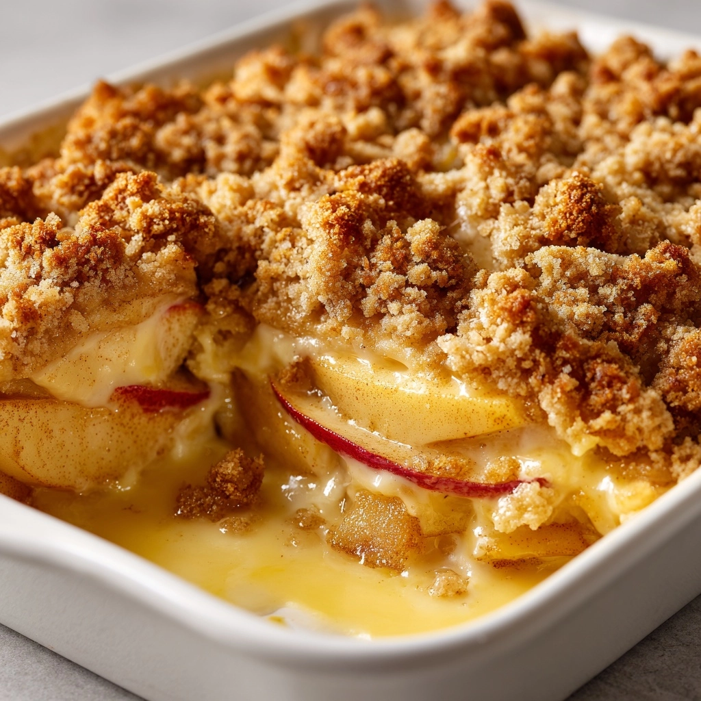 Old-Fashioned Apple and Cheese Casserole Recipe - Recipe Image