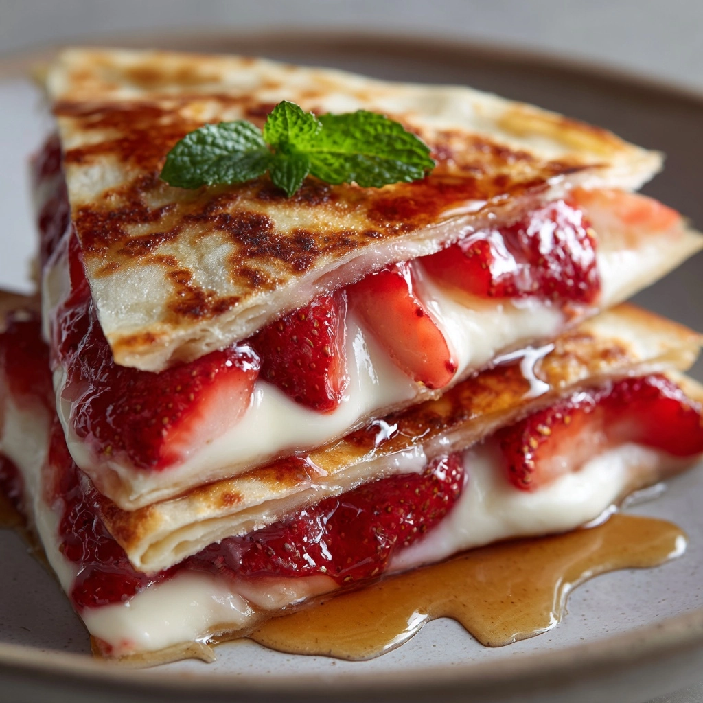 Strawberry Cheesecake Quesadillas Recipe - Recipe Image