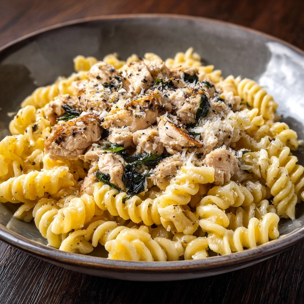 Crockpot Garlic Parmesan Chicken Pasta Recipe - Recipe Image
