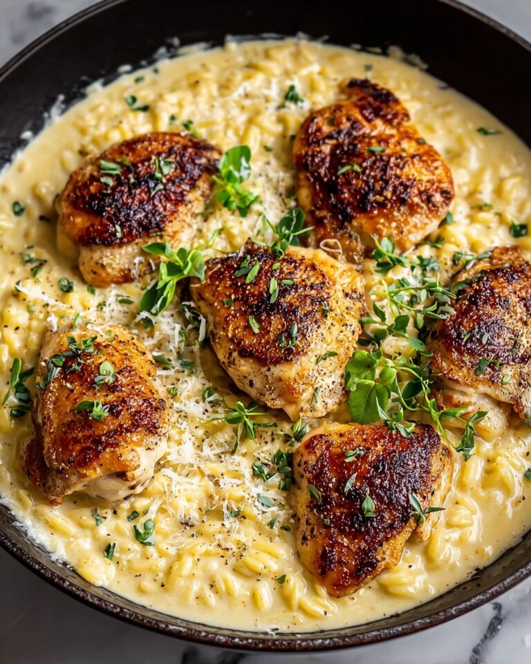 Creamy Parmesan Chicken and Orzo Recipe
