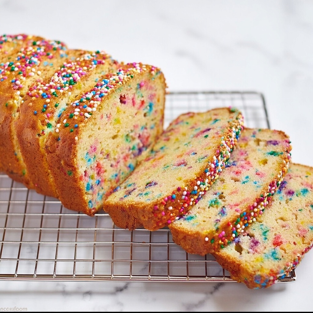 Ice Cream Bread with Sprinkles Recipe - Recipe Image