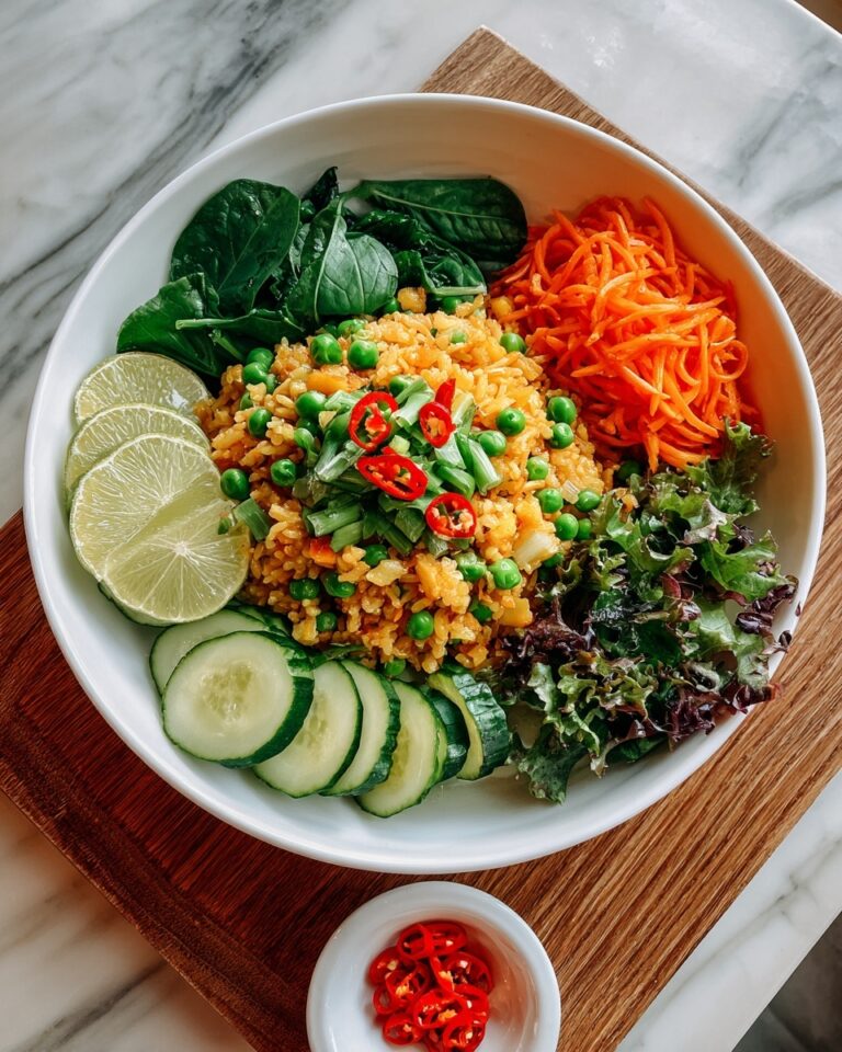 Crispy Rice Salad with Fresh Veggies and Lime Dressing Recipe