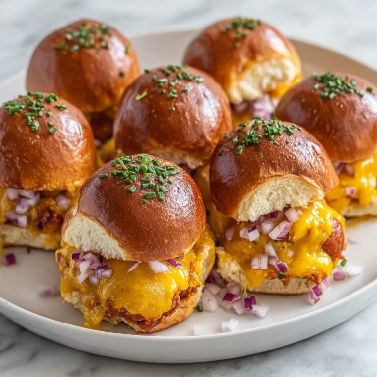 Chili Cheese Dog Sliders: Easy Cheesy Party Favorite Recipe