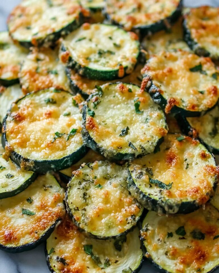 Crispy Parmesan Zucchini Rounds Recipe