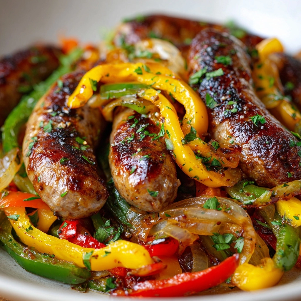 Andouille Sausage & Peppers Skillet Recipe - Recipe Image