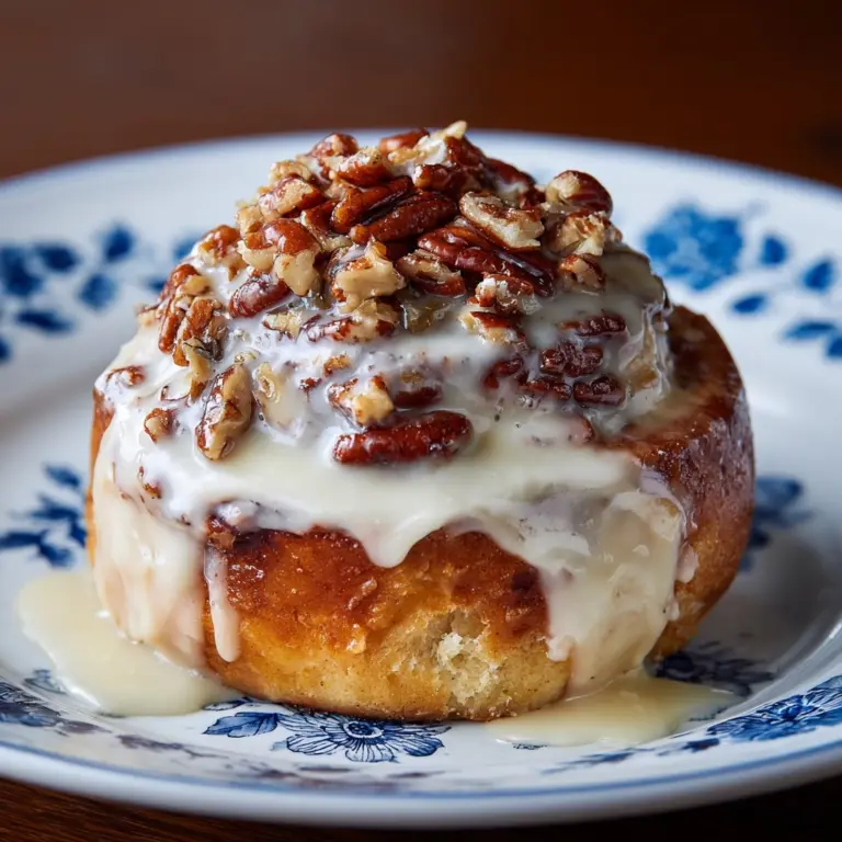 Browned Butter Frosted Pecan Cinnamon Rolls Recipe