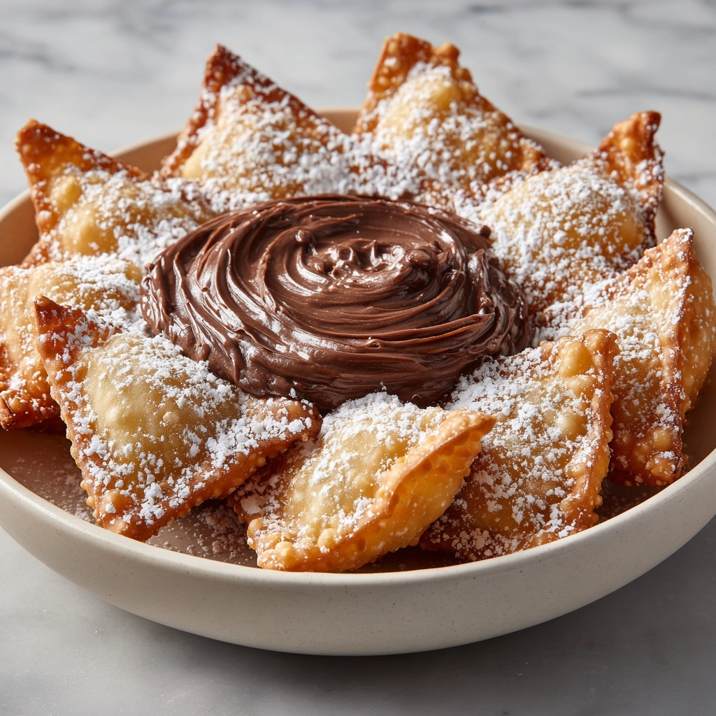 Baked Churro Chips with Chocolate Ganache Dip Recipe - Recipe Image