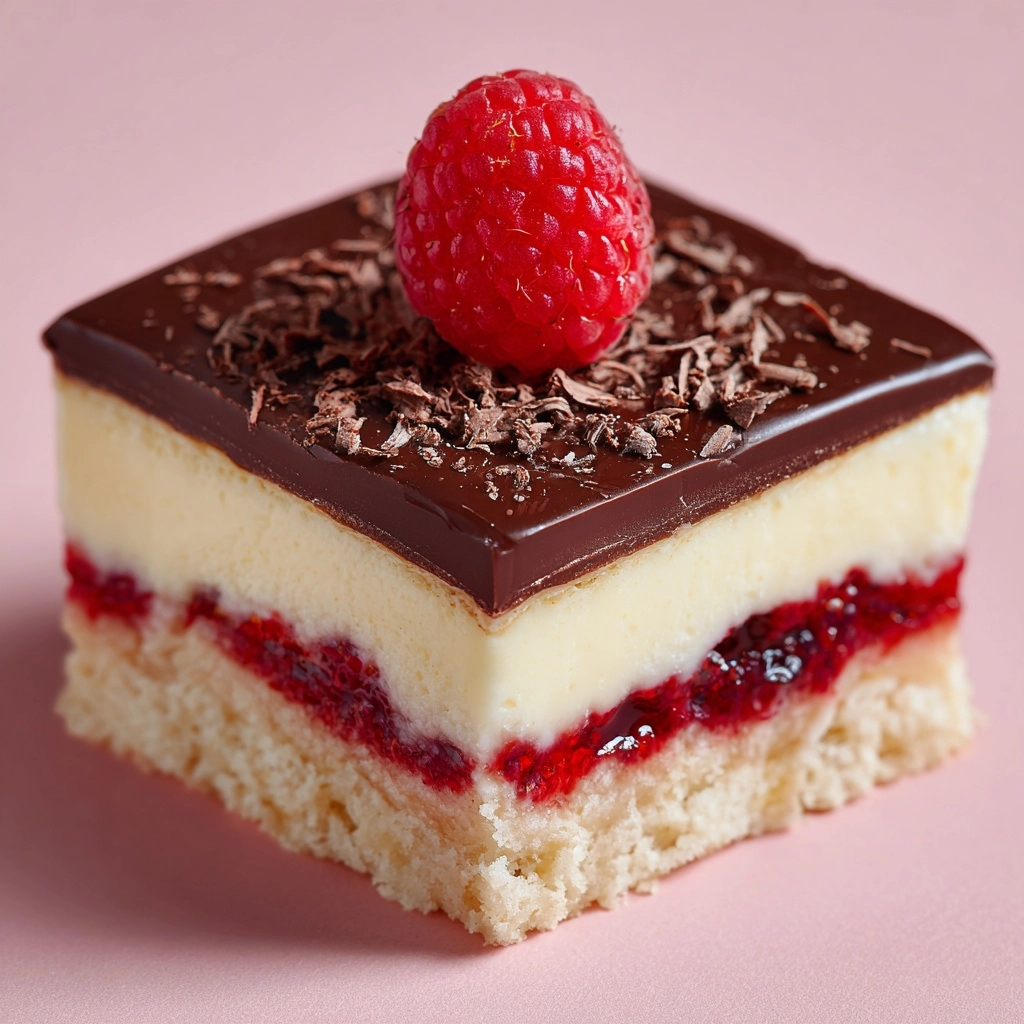 Dark Chocolate Raspberry Bars Recipe - Recipe Image