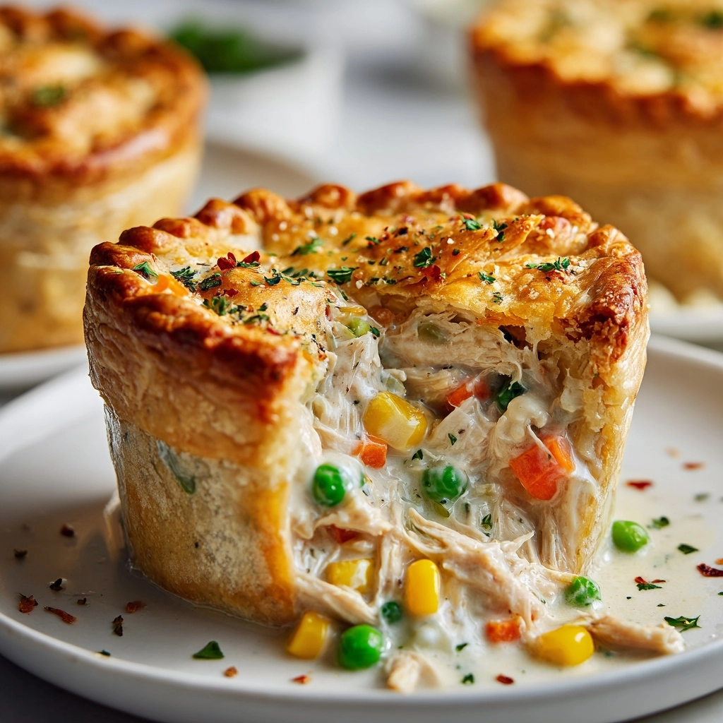 Mini Chicken Pot Pie Muffins Recipe - Recipe Image
