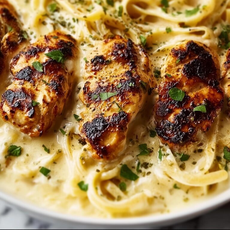 Creamy Cheddar BBQ Ranch Chicken Alfredo Recipe