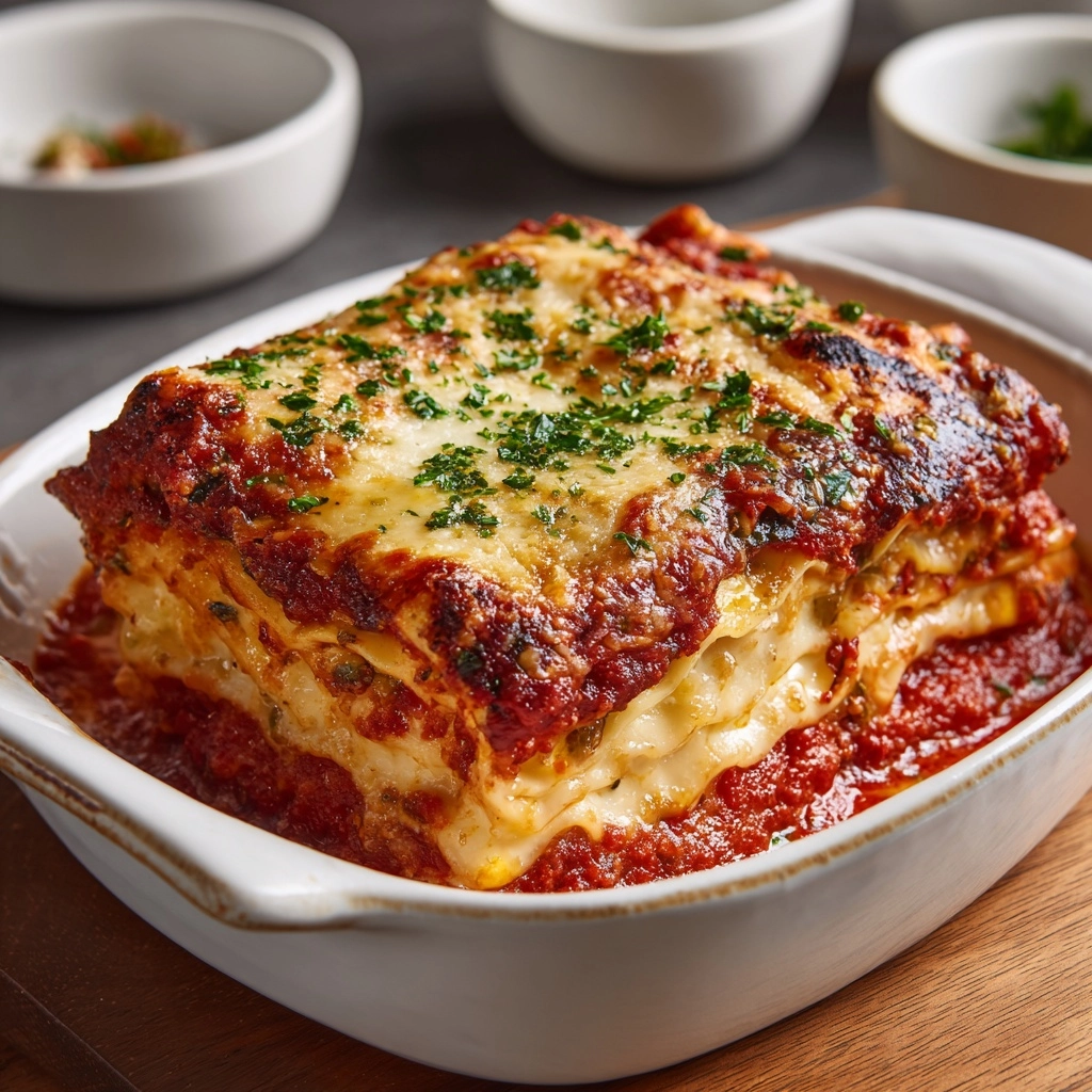 Cheesy Garlic Bread Lasagna Soup Recipe - Recipe Image