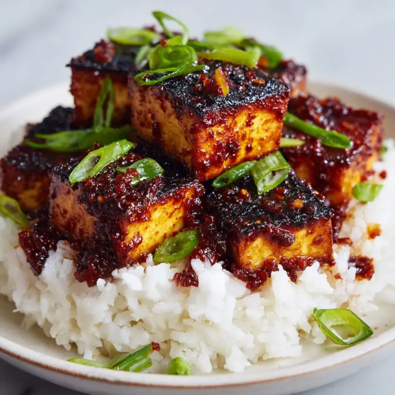 Baked Crispy Peanut Tofu Recipe