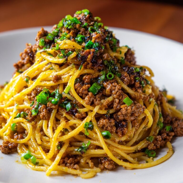 Asian-Style Ground Beef Spaghetti Recipe