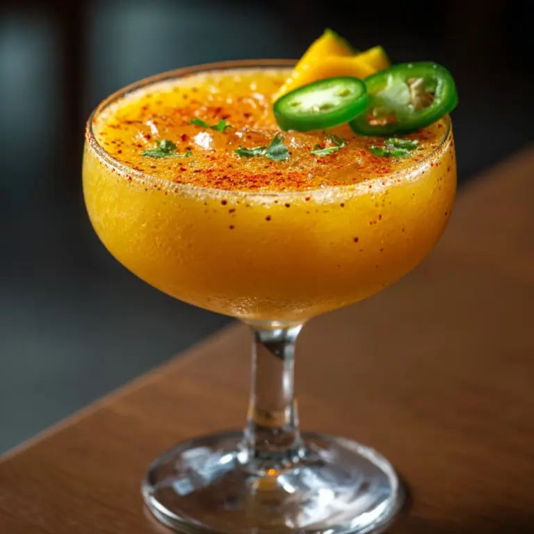 Hot Honey Mango Tajín Margarita Recipe