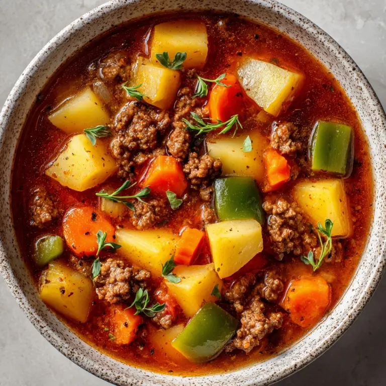 Easy Vegetable Beef Soup Recipe