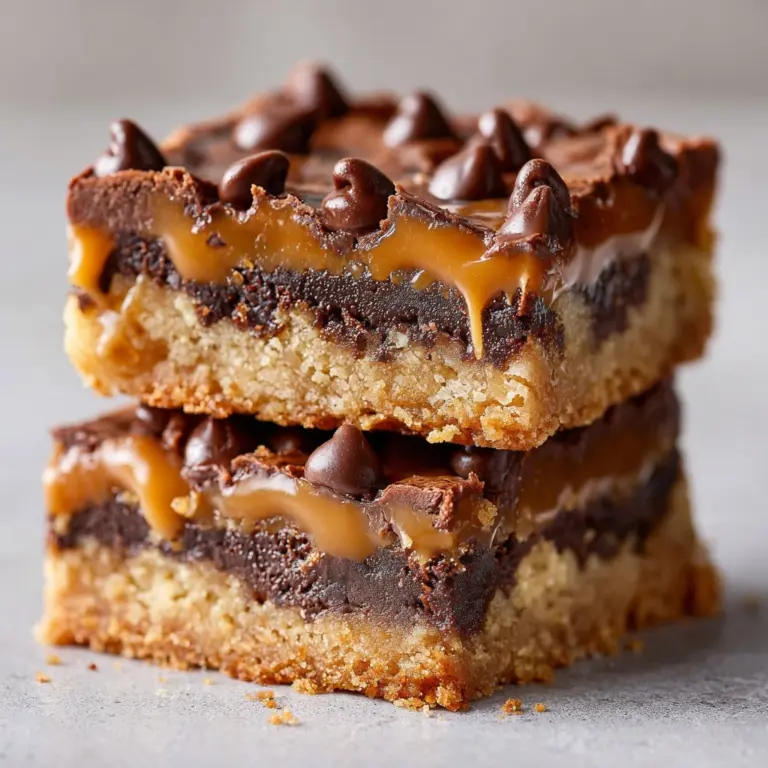 Chocolate Chip Caramel Bars Recipe