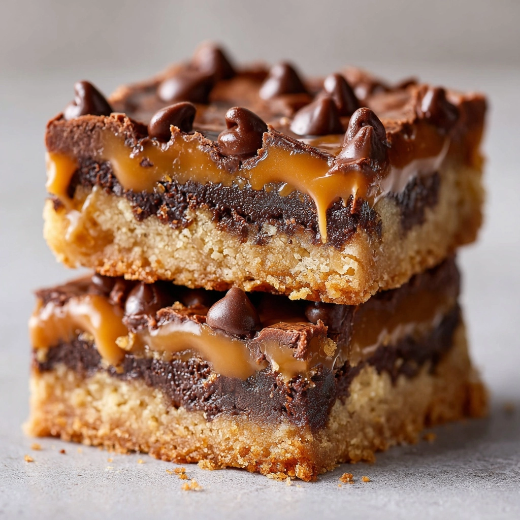 Chocolate Chip Caramel Bars Recipe - Recipe Image