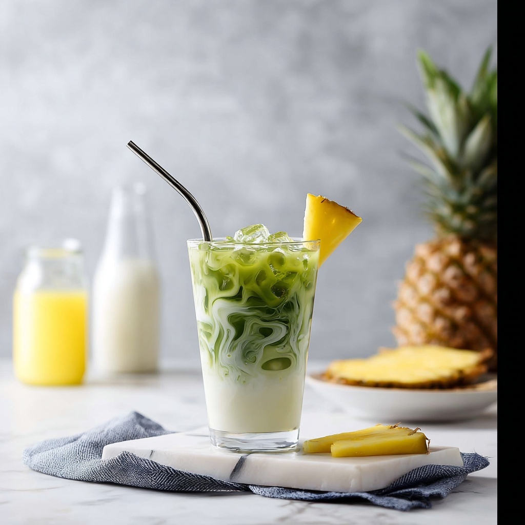 Pineapple Matcha (Copycat Starbucks Recipe) Recipe - Recipe Image