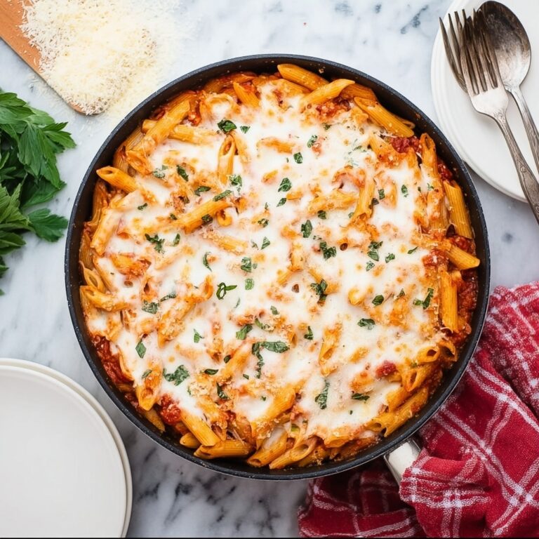One Pot Chicken Parmesan Pasta Recipe