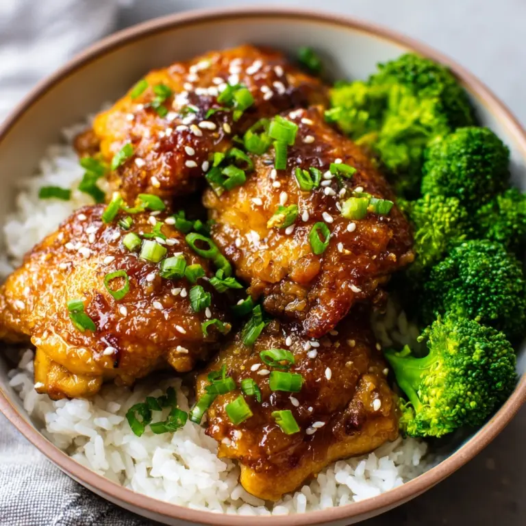 Soy Garlic Chicken Thighs Recipe