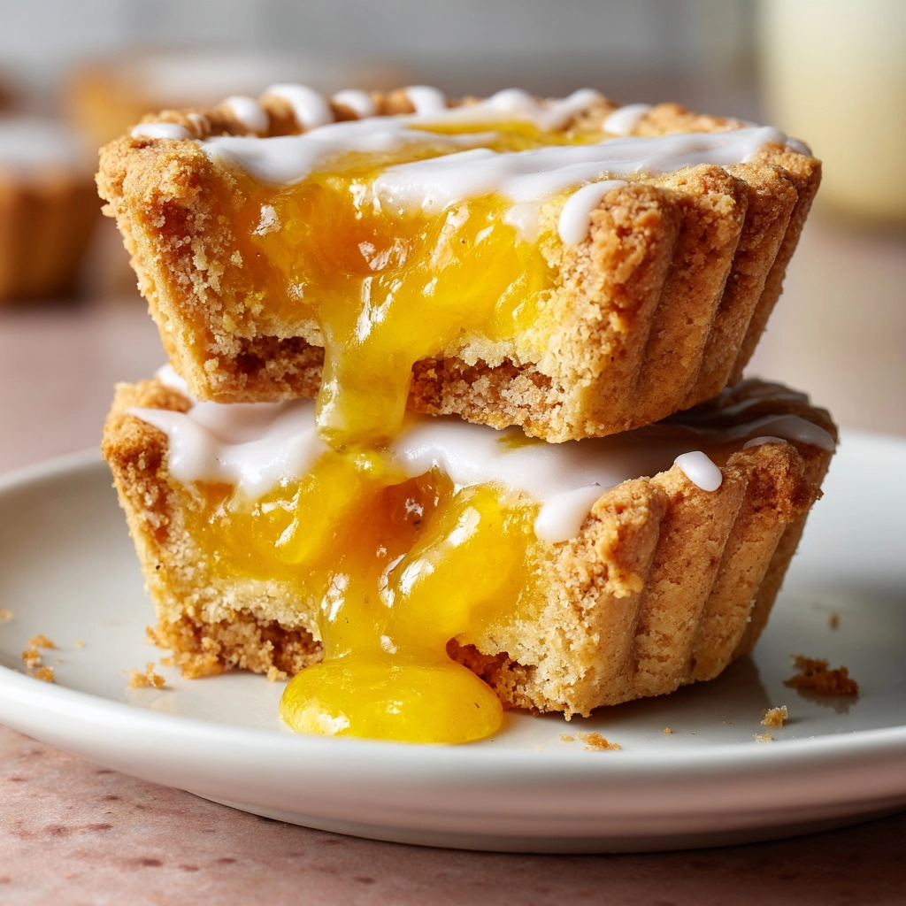 Peach Bar Cookie Cups Recipe - Recipe Image