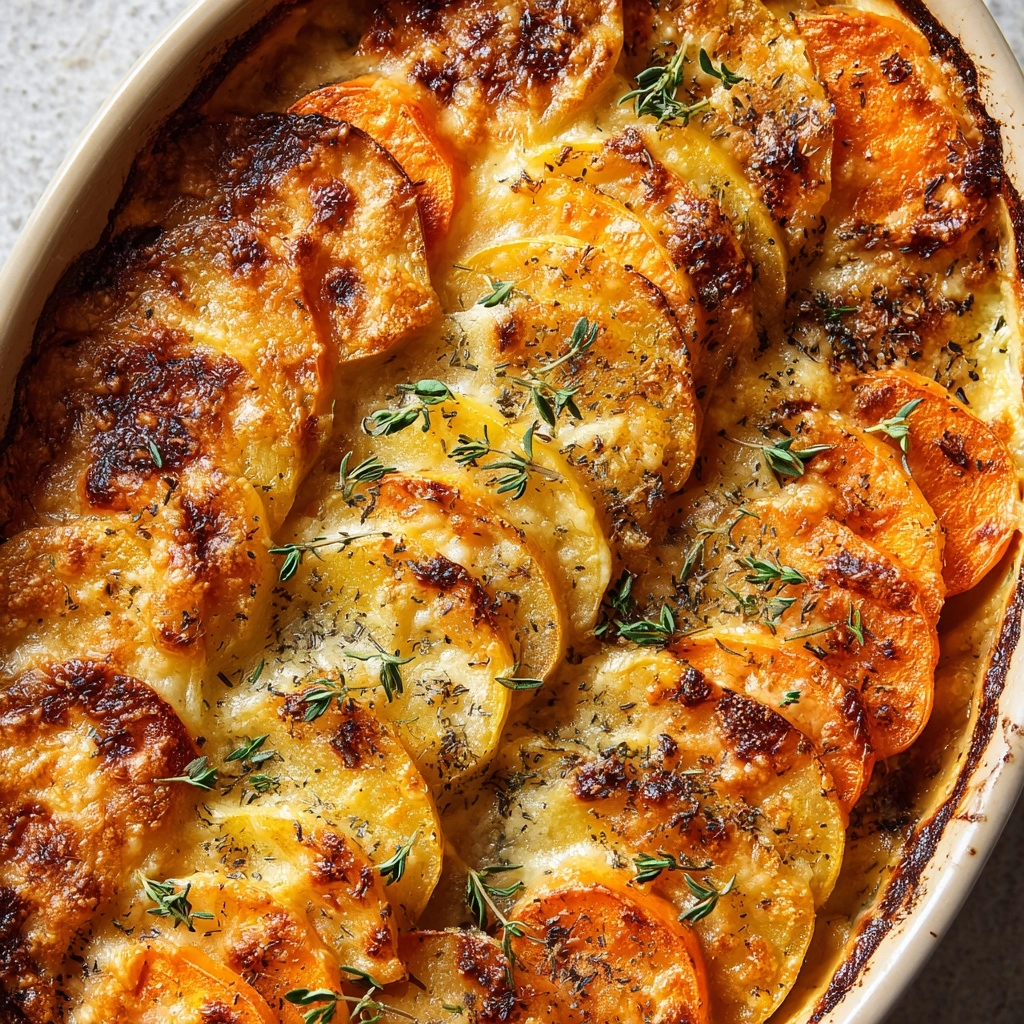 Cheesy Root Vegetable Gratin Recipe - Recipe Image