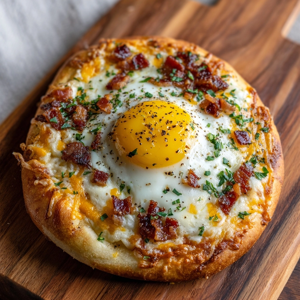 English Muffin Breakfast Pizza Recipe - Recipe Image