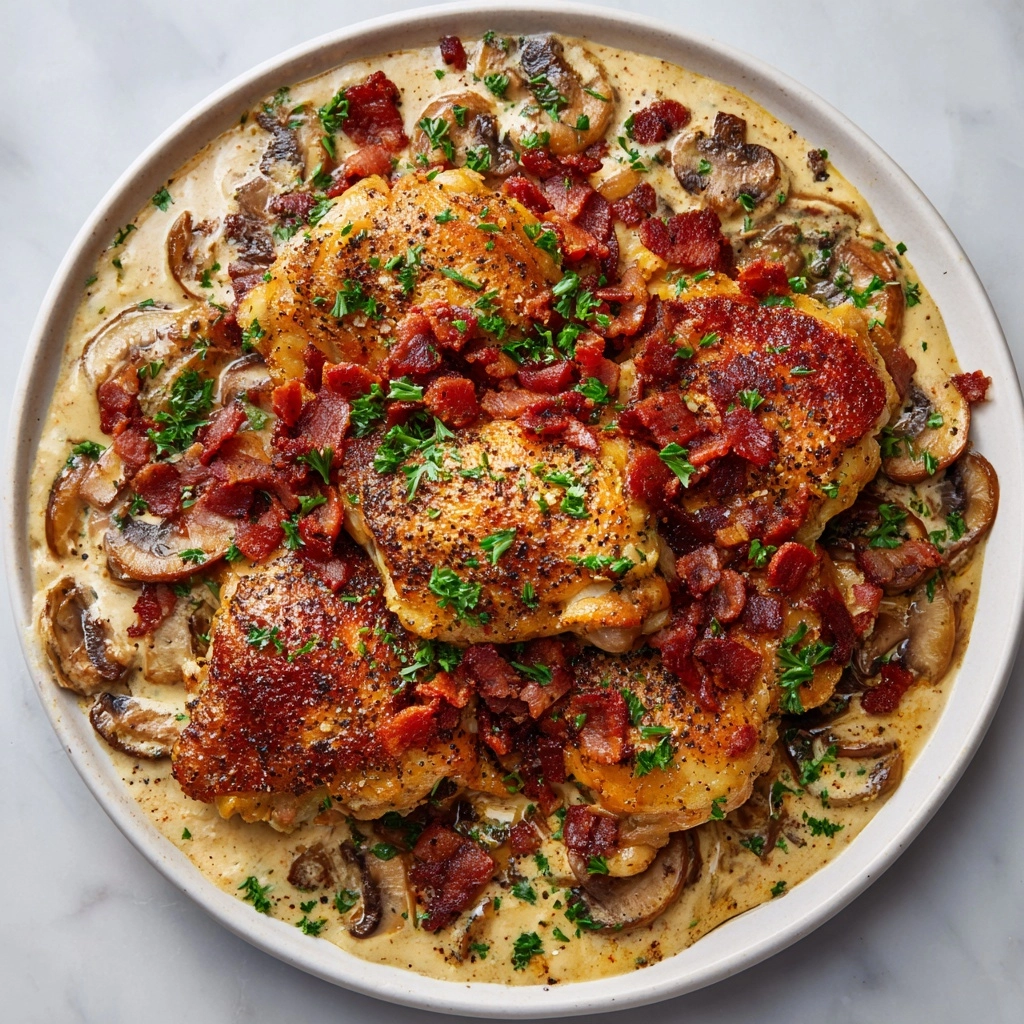 Easy Tuscan Slow Cooker Chicken Thighs Recipe - Recipe Image